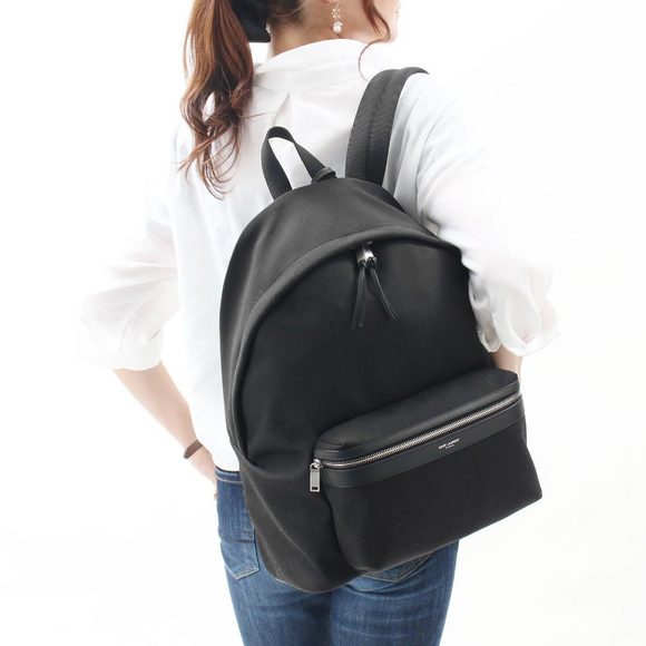Saint Laurent City Backpack Black Leather - Picture 1 of 9